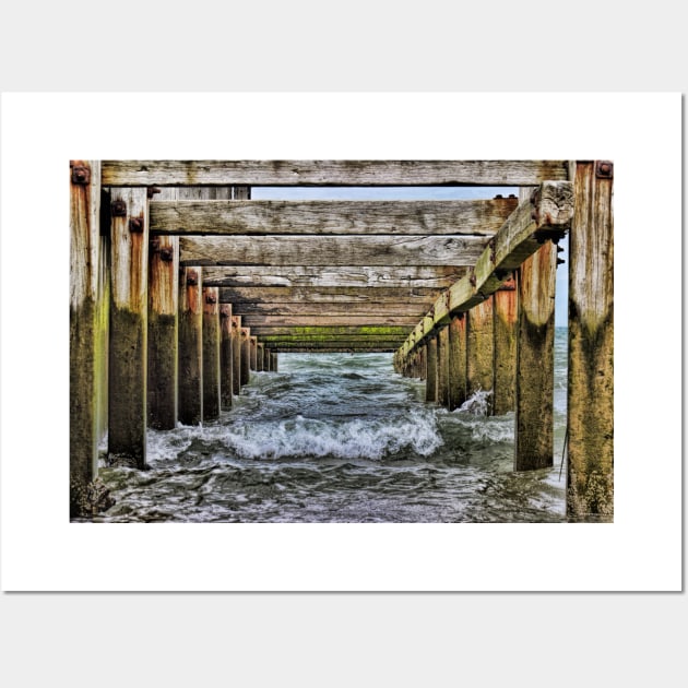 Groynes at Horsey Gap Wall Art by avrilharris